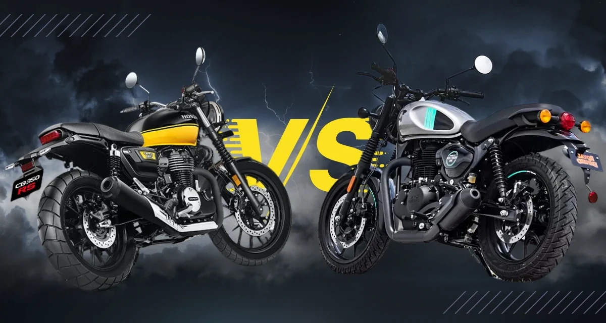 Honda CB350 RS vs Hunter 350: Which Urban Cruiser is Better?